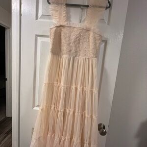 Baltic Born Cream Textured Dress